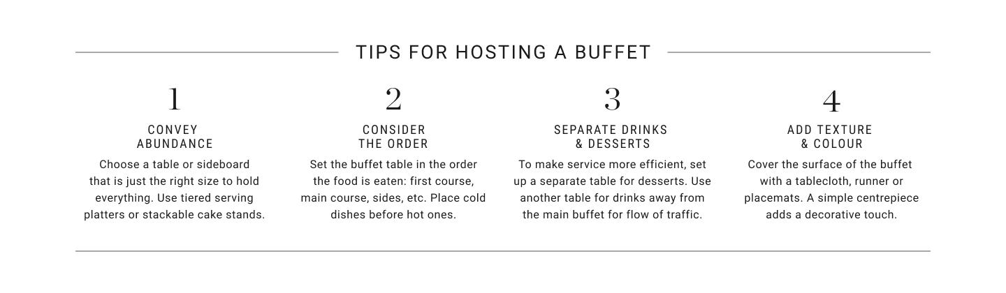 Tips for Hosting a Buffet